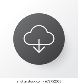Cloud Icon Symbol. Download Element In Trendy Style.