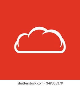 The cloud icon. Cloud symbol. Flat Vector illustration