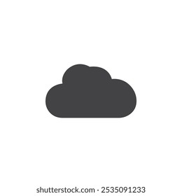 Cloud icon Symbol mark in filled style