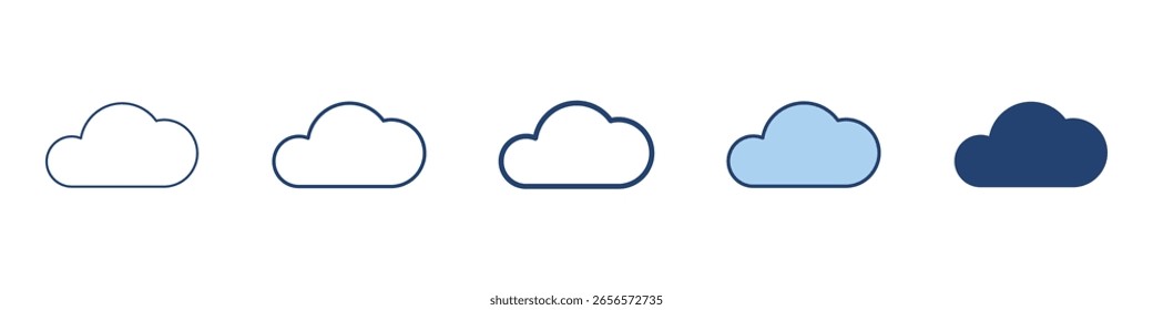 Wolken-Symbol Symbolsatz-Sammlung