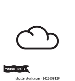 cloud icon symbol sign, logo template, vector, eps 10