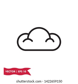 cloud icon symbol sign, logo template, vector, eps 10