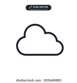cloud icon symbol template for graphic and web design collection logo vector illustration