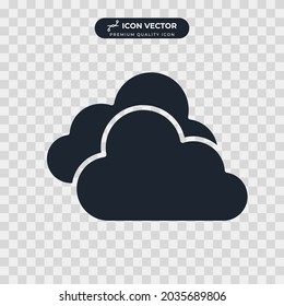 plantilla de símbolo de icono en la nube para el logotipo de colección de diseño gráfico y web ilustración vectorial