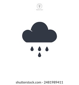 Wolkensymbol-Vektorillustration auf weißem Hintergrund