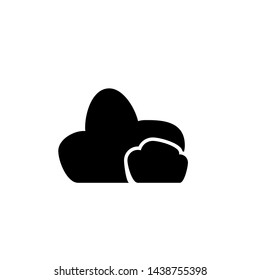 Cloud icon. System data sign