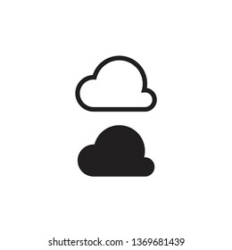 cloud icon  template