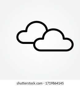 Cloud icon trendy design template