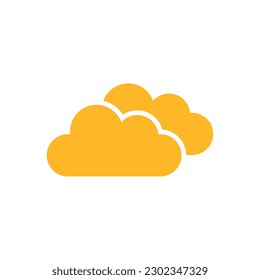 cloud icon in trendy flat design