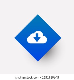 Cloud icon in trendy flat style isolated on background. Cloud icon page symbol for your web site design Cloud icon logo, app, UI , on white background Vector.