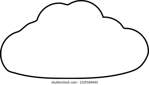 Cloud icon in trendy flat style. Cloud icon page symbol for your web site design Cloud icon and logo, app, UI.
