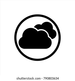 Cloud icon in trendy flat style isolated on background. Cloud icon page symbol for your web site design Clock icon logo, app, UI. Cloud icon Vector illustration, EPS10.