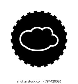 Cloud icon in trendy flat style. Cloud icon page symbol for your web site design Cloud icon and logo, app, UI.