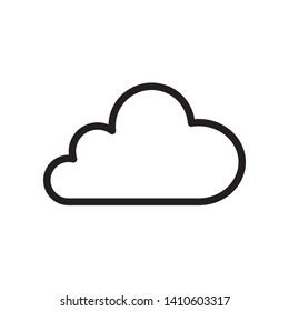 Cloud icon in trendy outline style design. Vector graphic illustration. Suitable for website design, logo, app, and ui. Editable vector stroke. EPS 10.