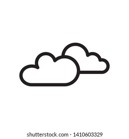 Cloud icon in trendy outline style design. Vector graphic illustration. Suitable for website design, logo, app, and ui. Editable vector stroke. EPS 10.