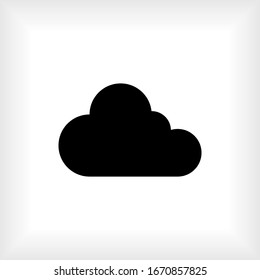 Cloud Icon. Universal Interface Element, Sign and Symbol - Vector.