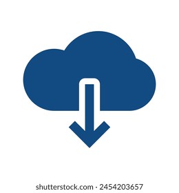 The cloud icon is used to download files.