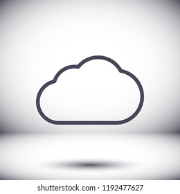 Cloud icon vector 10 EPS