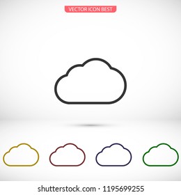 Cloud icon vector 10 EPS