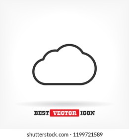 Cloud icon vector 10 EPS