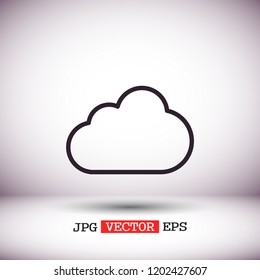Cloud icon vector 10 EPS