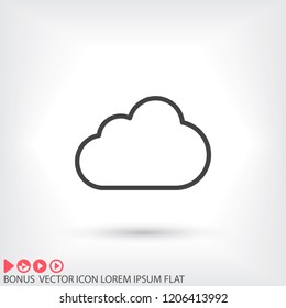 Cloud icon vector 10 EPS
