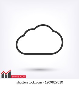 Cloud icon vector 10 EPS