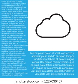 Cloud icon vector 10 EPS