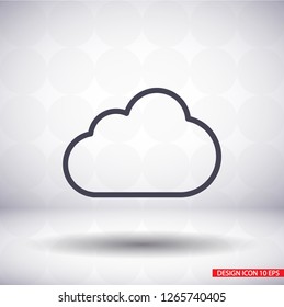 Cloud icon vector 10 EPS