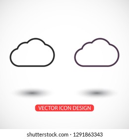 Cloud icon vector 10 EPS