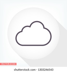 Cloud icon vector 10 EPS