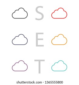 Cloud icon vector 10 EPS