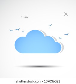 Cloud icon. Vector