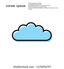 Cloud icon vector