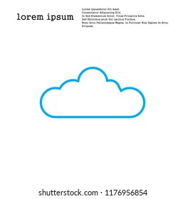 Cloud icon vector