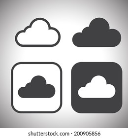 cloud icon vector
