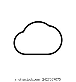 cloud icon vector. cloud vector icon