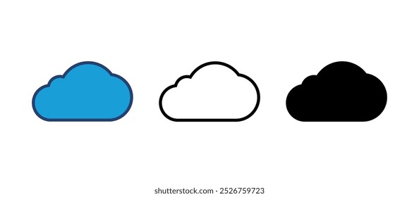 cloud icon vector. cloud vector icon