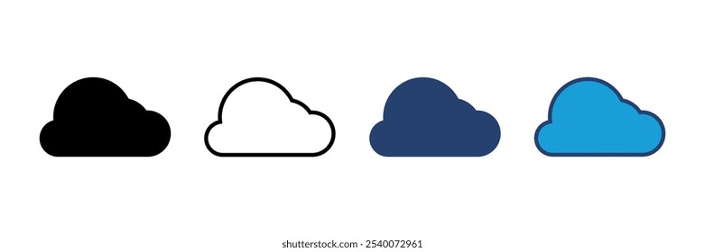 cloud icon vector. cloud vector icon