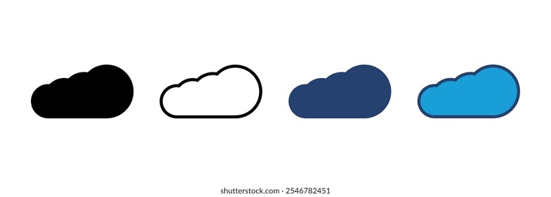 cloud icon vector. cloud vector icon