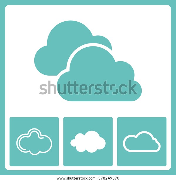 Cloud Icon Vector Stock Vector (Royalty Free) 378249370