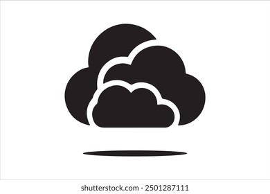 Ilustración de Arte vectorial de icono de nube