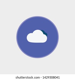 Cloud icon - vector Colorful eps 