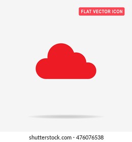 Cloud icon. Vector concept illustration for design.