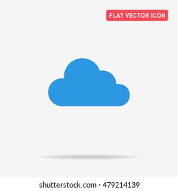Cloud icon. Vector concept illustration for design.