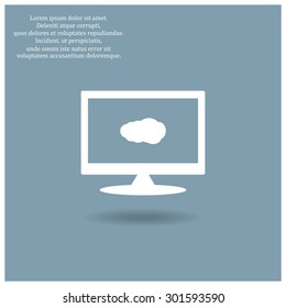 cloud. icon. vector design