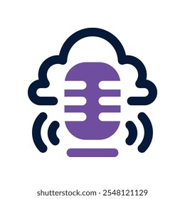 ícone de nuvem. vetor ícone de tom duplo para o seu site, celular, apresentação e design de logotipo.