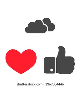 cloud icon. Vector Eps 10