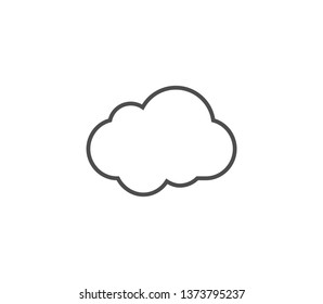 Cloud icon . Vector . EPS 10