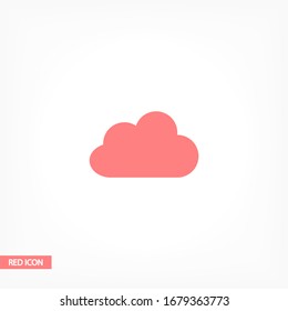 cloud icon. Vector Eps 10. Lorem Ipsum Flat Design м